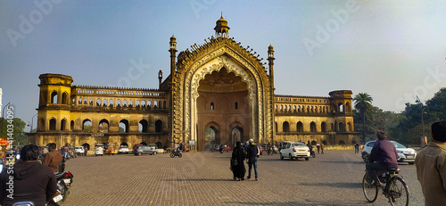 The Rumi Darwaza and sometimes known as the Turkish Gate, in Lucknow, Uttar Pradesh, India