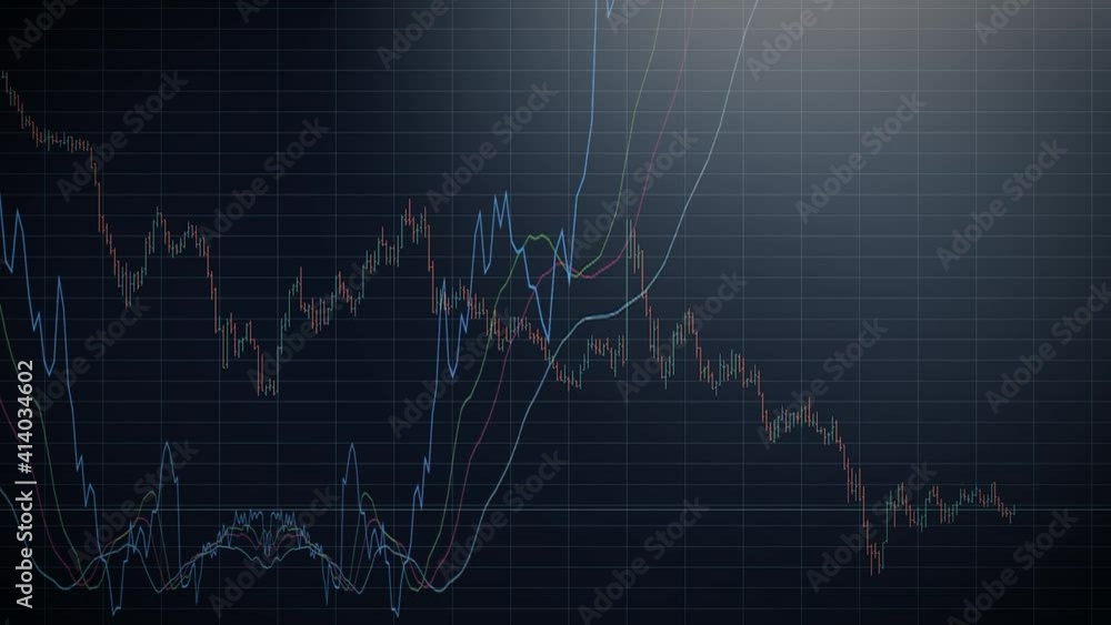 Animated line chart of online cryptocurrency trading on the exchange market. Crypto exchange. 3d animation Animated line chart of online cryptocurrency trading on the exchange market. Crypto exchange. 3d animation