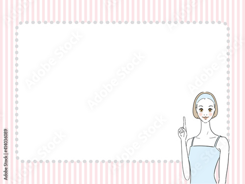 1 ハンドサインを出す女性

