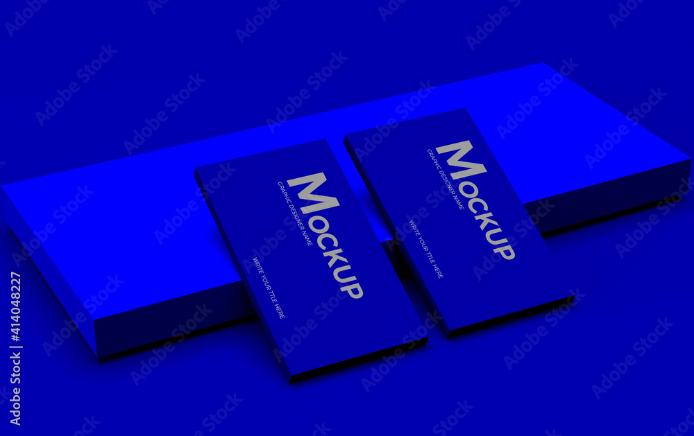 Unique and abstract business card mockup Unique and abstract business card mockup