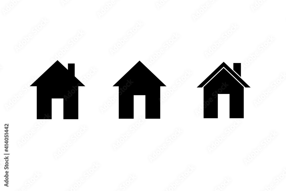 set of house icon template set of house icon template