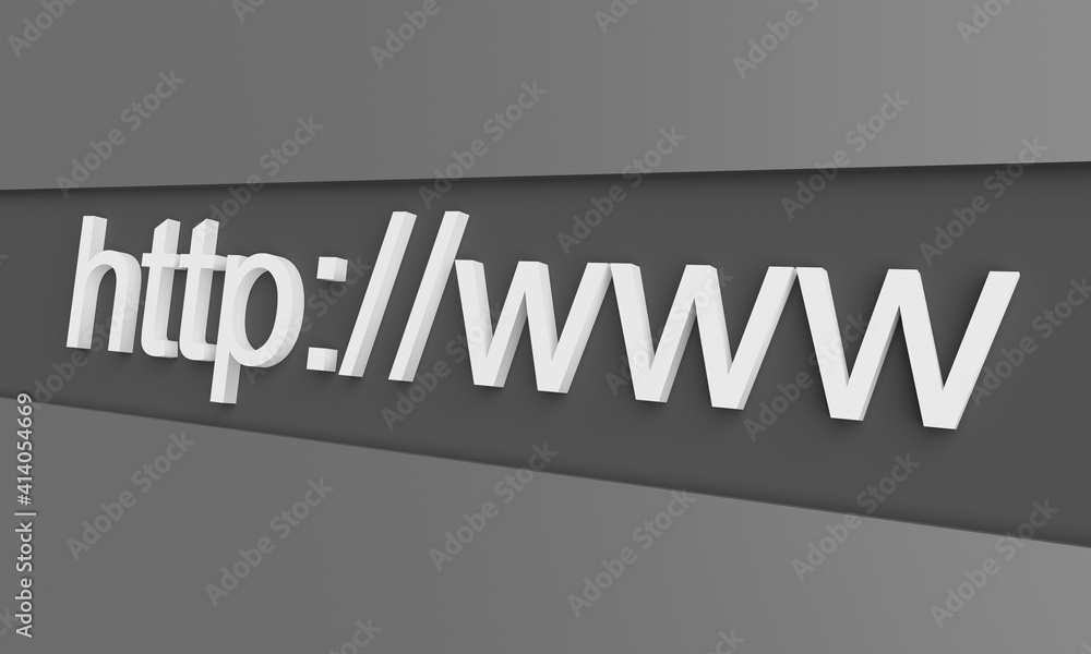 Obraz premium Internet web address http www