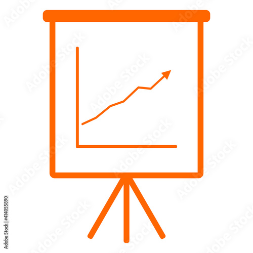 Diagramm und Flipchart