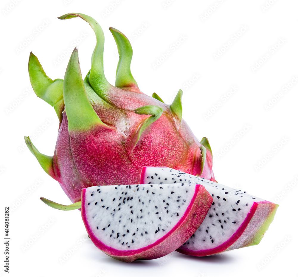 dragon fruit isolated on white background dragon fruit isolated on white background