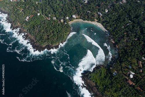 Beautiful beach landscape in Sri Lanka photo