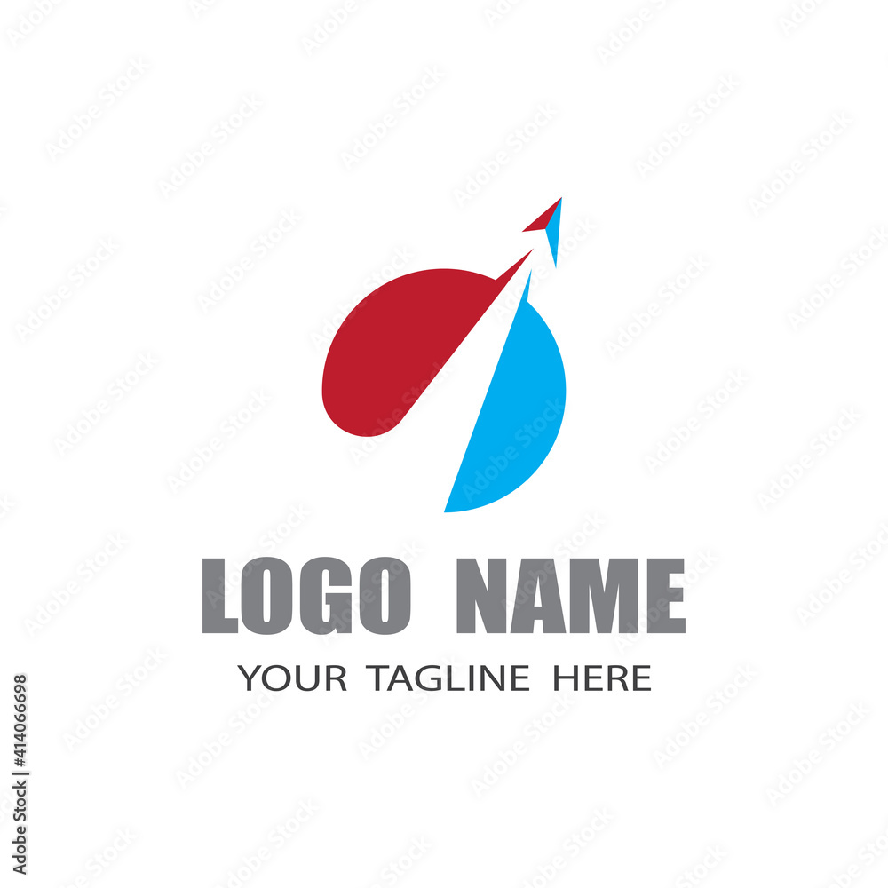 Paper plane logo vector illustration template Paper plane logo vector illustration template