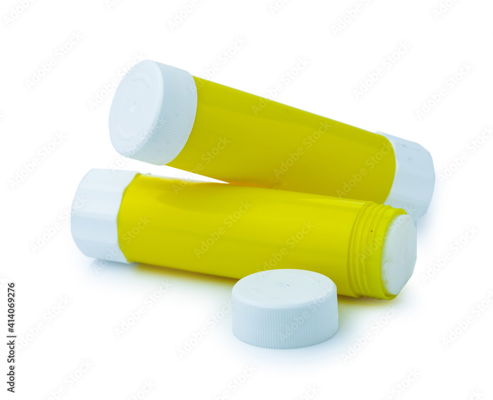 clipping path glue stick isolated on white background clipping path glue stick isolated on white background