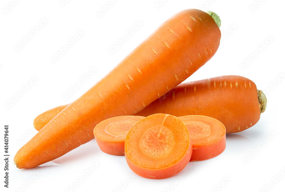 fresh vegetable carrots isolated on white background fresh vegetable carrots isolated on white background