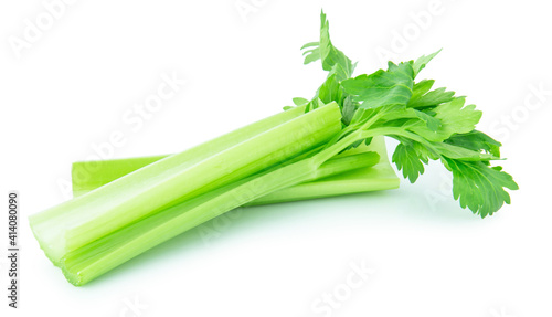 celery isolated on white backgroud ,vegetable