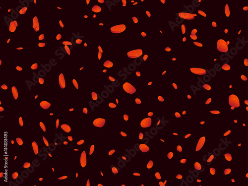 Blood cells seamless pattern. Erythrocytes and leukocytes and hemoglobin molecules. Blood in an artery under a microscope. Vector illustration