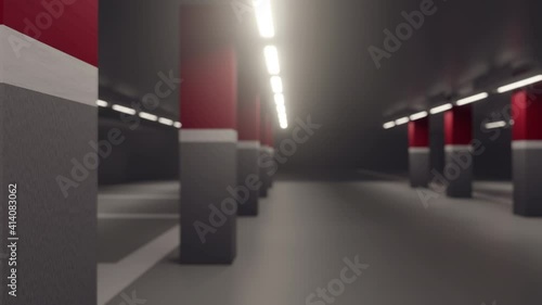 3d rendering background graphic of parking lot. parking space background. empty wall of parking area.car park.