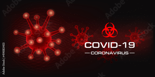 CORONAVIRUS COVID-19 3D Render Image Spread Transparent Virus cause Infection, Epidemics and Pandemic, China pathogen, Wuhan Virus, Deadly Disease, Severe Pneumonia,  Dangerous Virus, Black Background