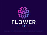 Modern professional logo for flowers shop or flowers hall