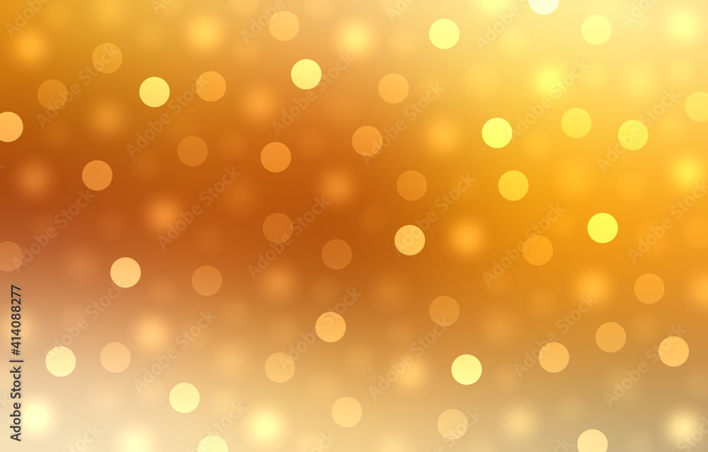 Golden bokeh on yellow blur background. Holidays decorative texture. Golden bokeh on yellow blur background. Holidays decorative texture.