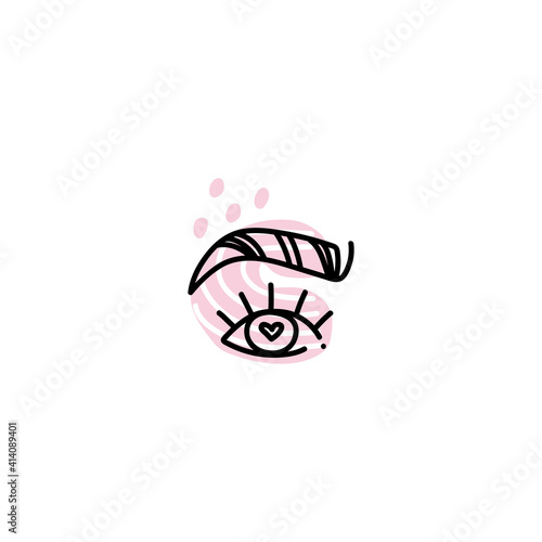 logo for online shop, beauty salon. Contemporary modern trendy vector logo. Highlight cover background. Beauty icon.