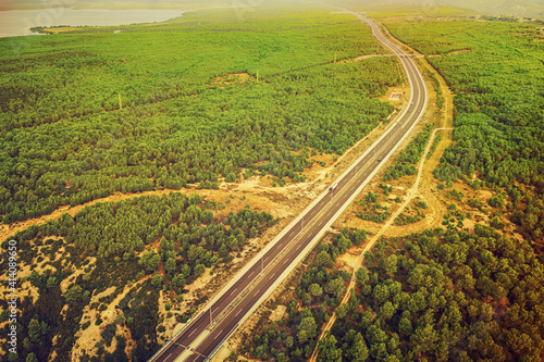 Road view from above