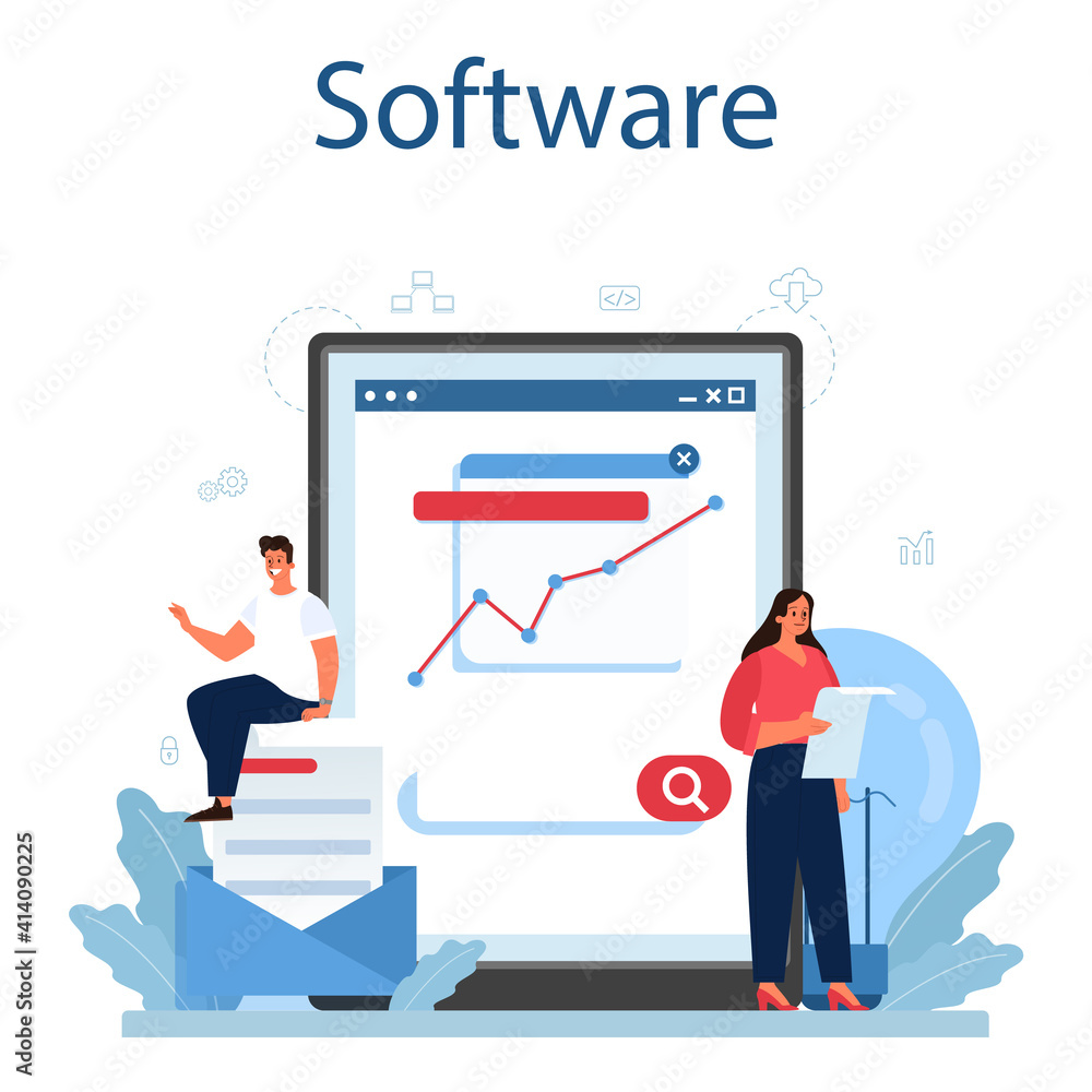 Process optimization online service or platform. Idea of business Process optimization online service or platform. Idea of business