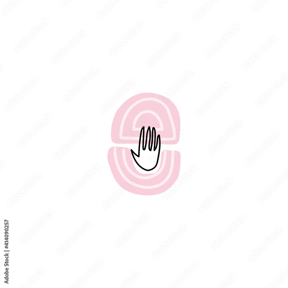 logo for online shop. Contemporary modern trendy vector logo. Highlight cover background. Beauty icon. logo for online shop. Contemporary modern trendy vector logo. Highlight cover background. Beauty icon.