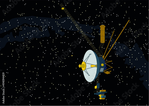 Model of the Voyager spacecraft design