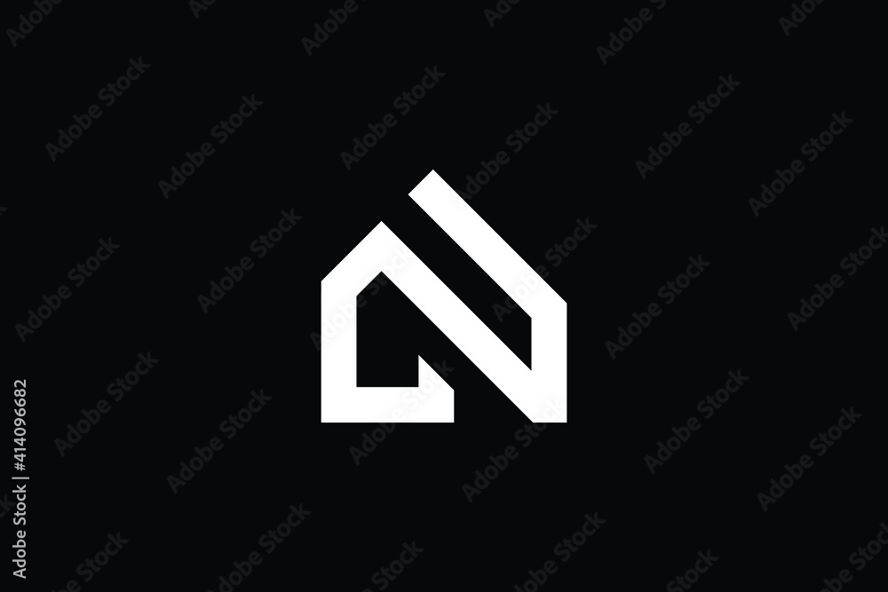 Logo design of N NN in vector for construction, home, real estate, building, property. creative elegant Monogram. Premium Business home logo icon. White color on black background Logo design of N NN in vector for construction, home, real estate, building, property. creative elegant Monogram. Premium Business home logo icon. White color on black background