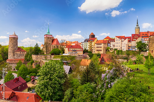 View of old town Bautzen in eastern Saxony, Germany.