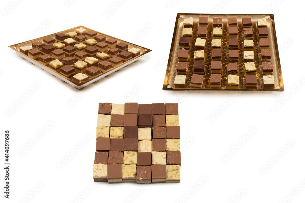 Chocolate candy isolated on white background. Chocolate candy isolated on white background.