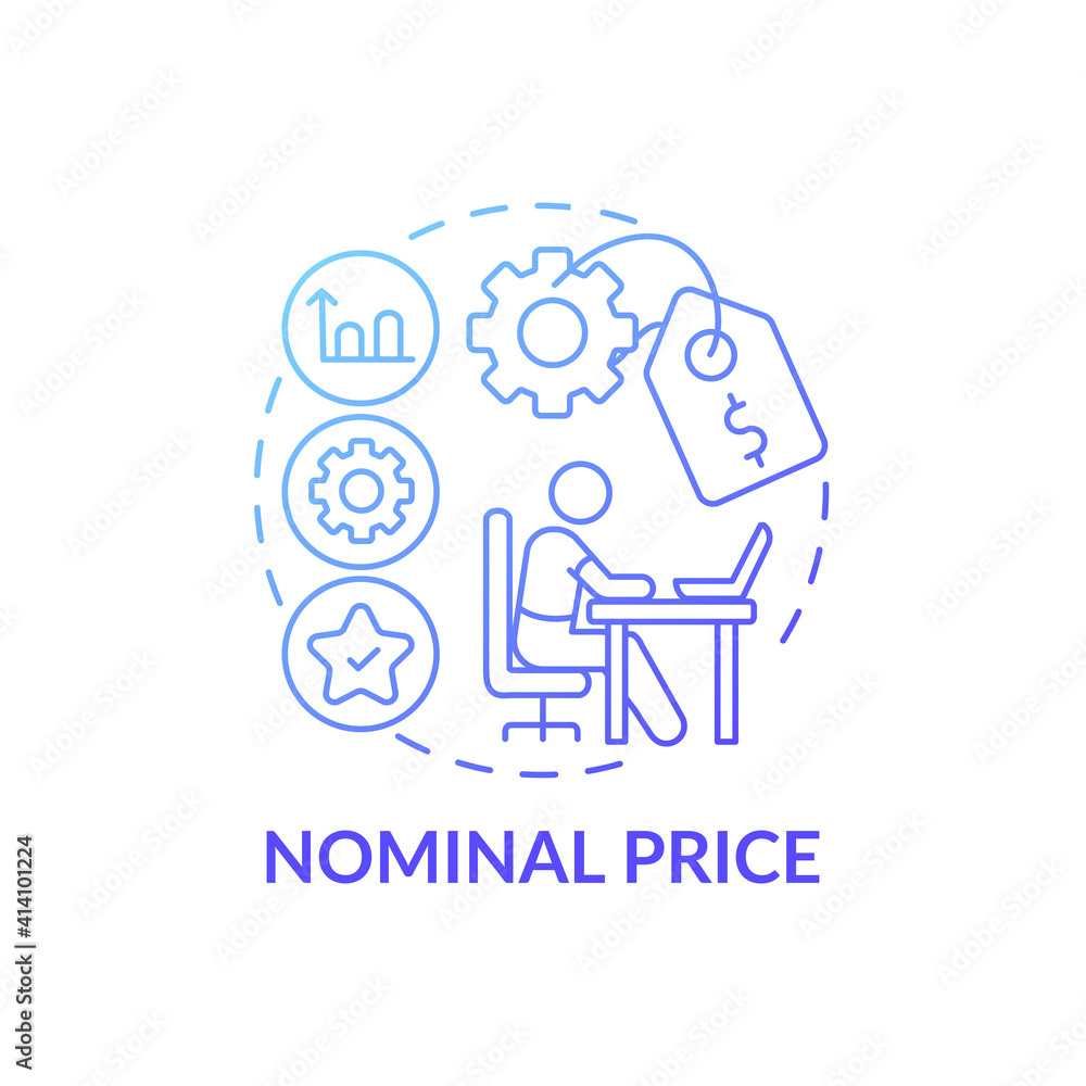 Nominal price concept icon. Online language courses idea thin line illustration. Remote learning format. Technology fees. Less expensive than college. Vector isolated outline RGB color drawing Nominal price concept icon. Online language courses idea thin line illustration. Remote learning format. Technology fees. Less expensive than college. Vector isolated outline RGB color drawing