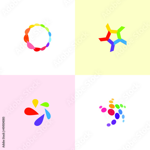 Different abstract trendy symbols for your design
