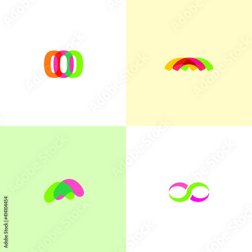 Different abstract trendy symbols for your design