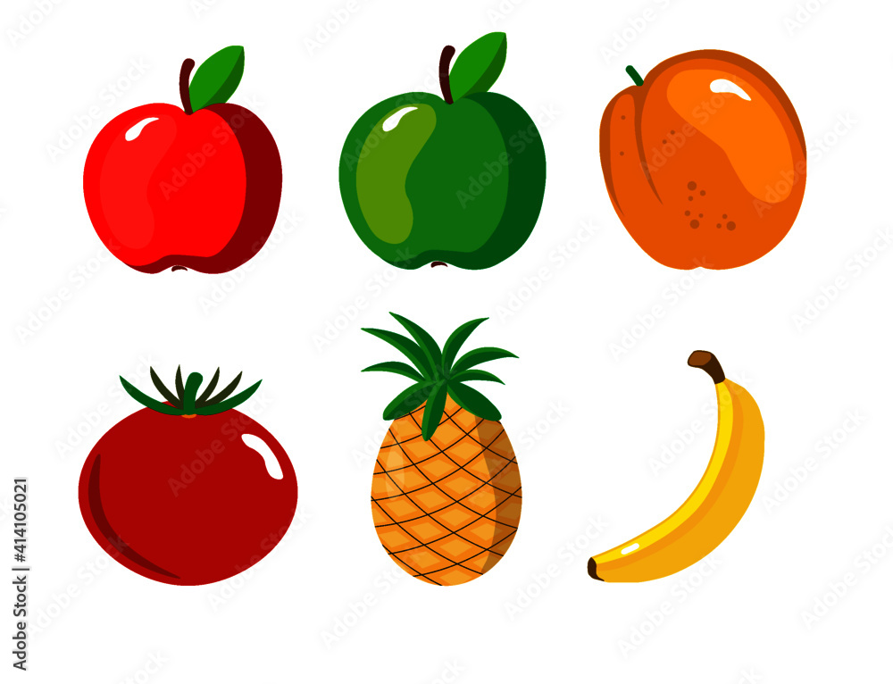 Fruits Selection Vector Fruits Selection Vector