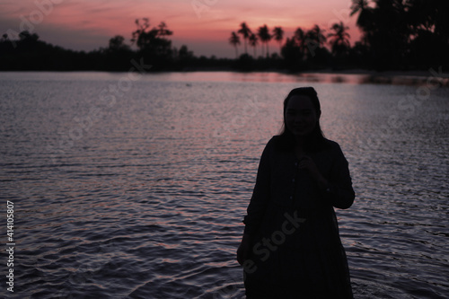 Silhouette all alone by myself