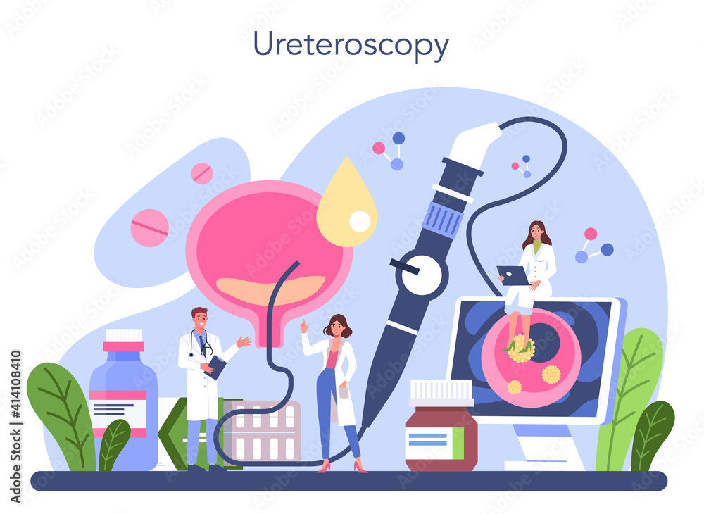 Fototapeta premium Urologist concept. Idea of kidney and bladder treatment,