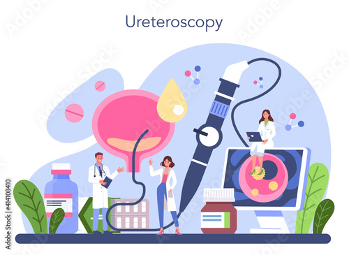 Urologist concept. Idea of kidney and bladder treatment,