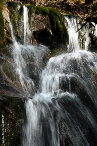 Bautiful mountain waterfall