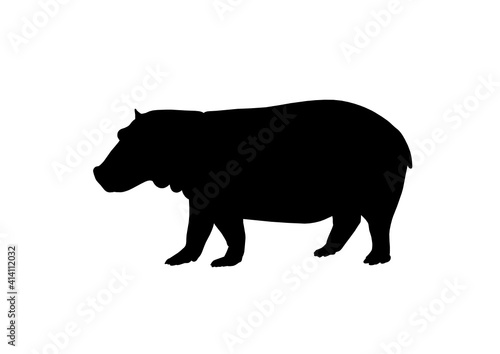 Silhouette Ippopotamo