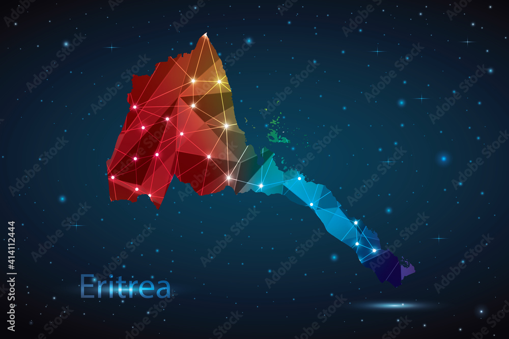 Abstract Polygon Map Of Eritrea Vector Illustration Low Poly Color   1000 F 414112444 YuFjZHedhHJDXFqqdD0YjC3ezcx1hvN5 