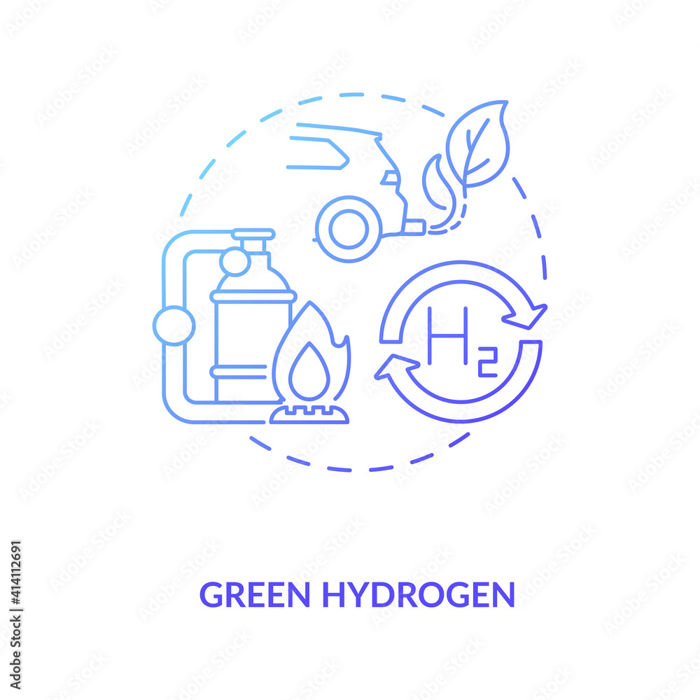 Reducing greenhouse gas emissions concept icon idea thin line illustration. No using fossil fuels. Providing clean power for manufacturing, transportation, Vector isolated outline RGB color drawing