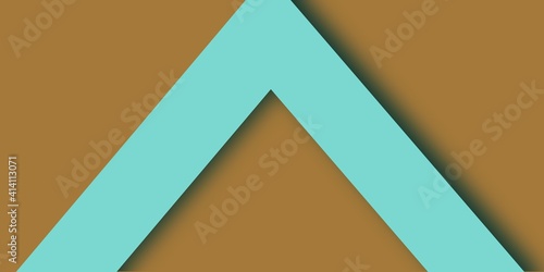 blue chevron on mustard background with shadow