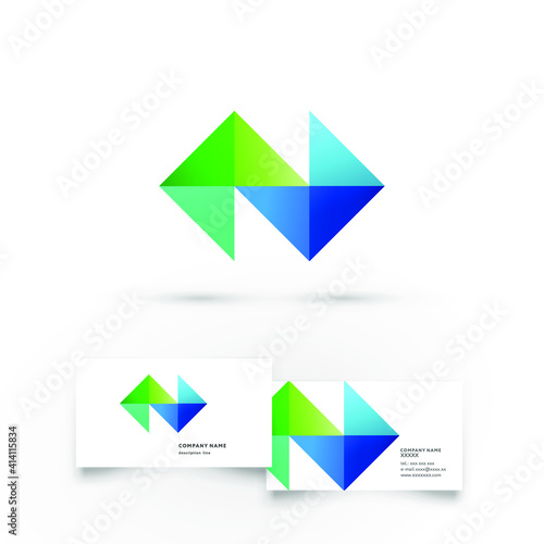 Modern icon design logo element with business card template. Best for identity and logotypes.