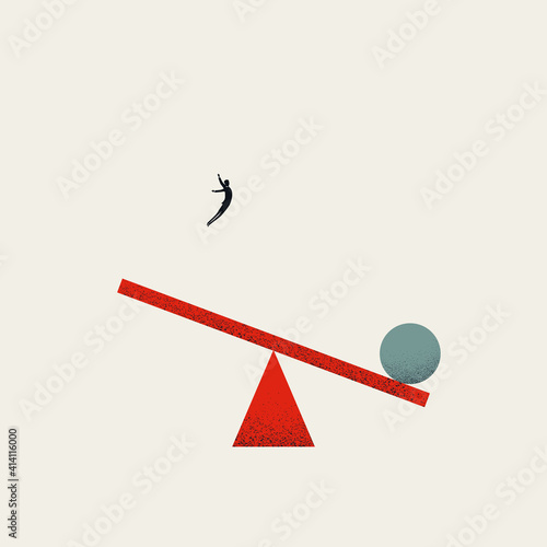 Business growth and investment vector concept. Symbol of strategy, ambition, achievement.