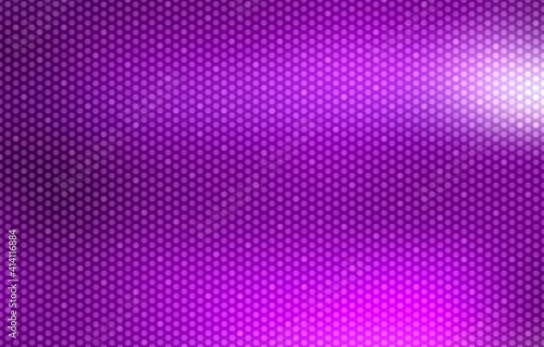 Purple glass transparent texture covered shimmer grid pattern. Polished material background.
