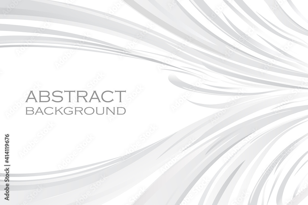 Fototapeta premium Grey white abstract background paper shine and layer element vector for presentation design. Suit for business, corporate, institution, party, festive, seminar and talks