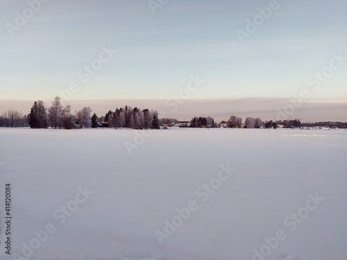 Field of Finland on Winter