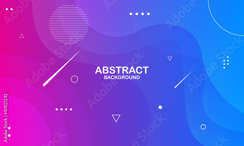 Abstract blue wave background. Dynamic shapes composition. Eps10 vector