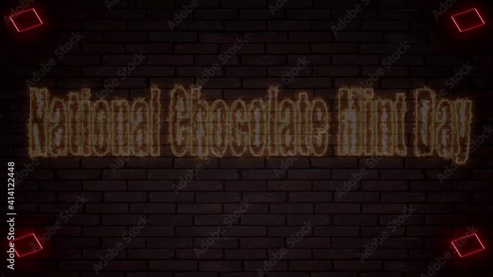 National Chocolate Mint Day, on Black Backgrand
