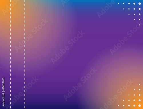 Light leak background with dominant dark blue color gradation and wavy dotted line