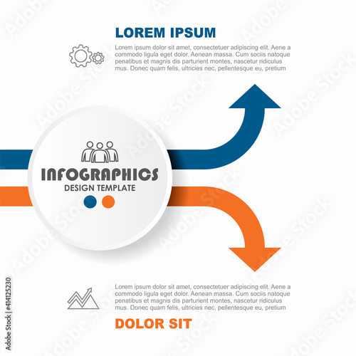 Infographic design template with place for your data. Vector illustration.