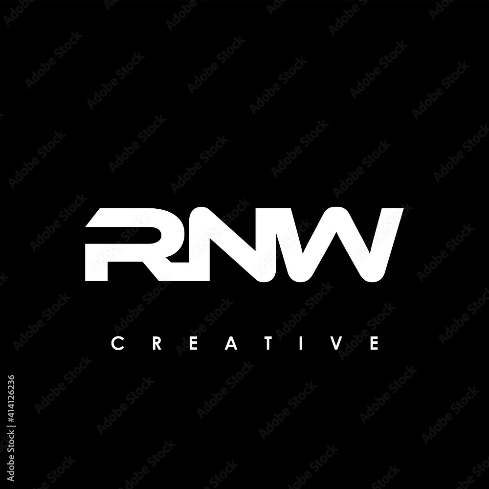 RNW Letter Initial Logo Design Template Vector Illustration RNW Letter Initial Logo Design Template Vector Illustration