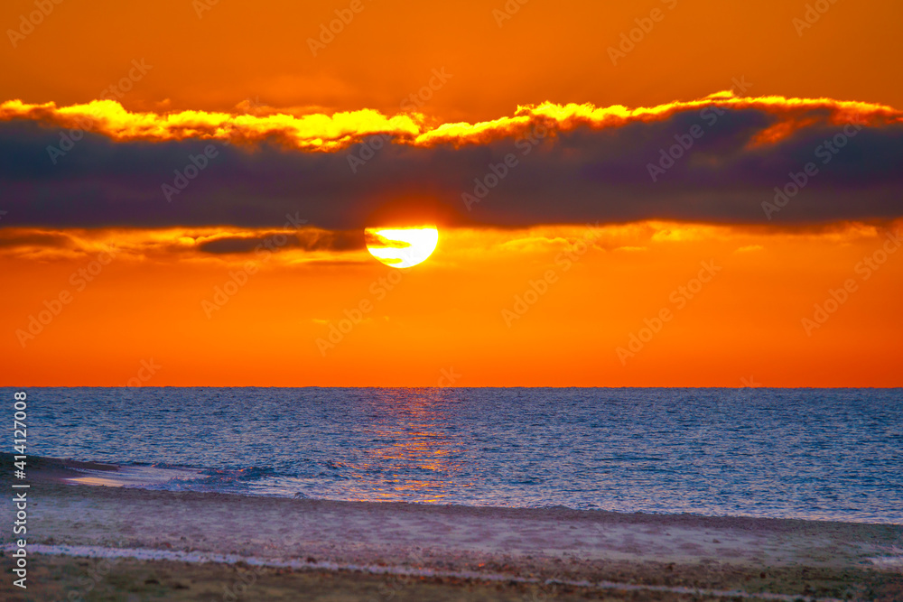 Sonnenuntergang im Winter Ostseebad Kühlungsborn Sonnenuntergang im Winter Ostseebad Kühlungsborn