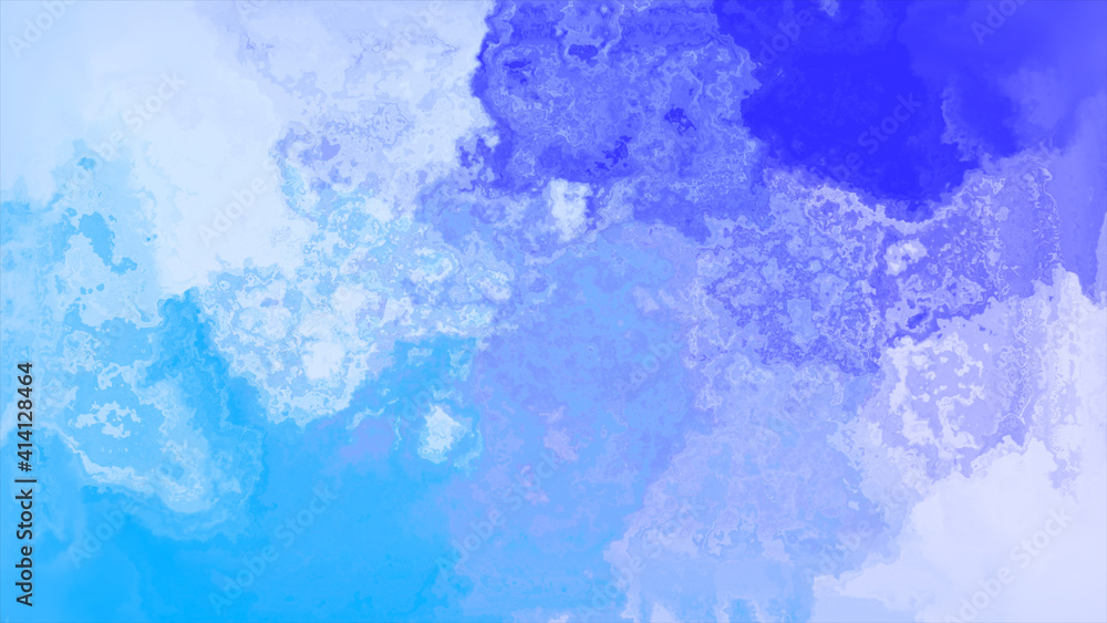 青色と水色の水彩イメージ背景